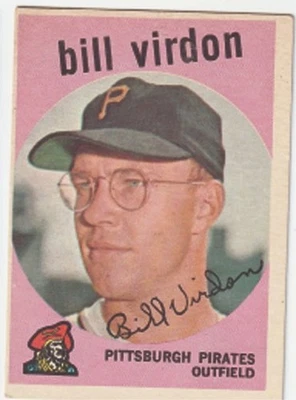 1959 Topps бейсбол #190 BILL VIRDON - Изображение 1 из 2