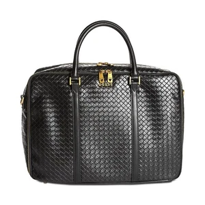 Guess Men's Crocodile Embossed Faux-Leather Evening Bag Black OS B4HP $150 - Picture 1 of 3