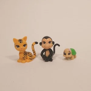 Polly Pocket Wild Ride Totally Trendy Pets Monkey Tiger Turtle Toys Minifigures - Picture 1 of 13