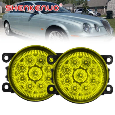 For Jaguar S-Type 2004-2008 LED Front Bumper YELLOW Fog Light Lamp Left&Right - Image 1 of 4