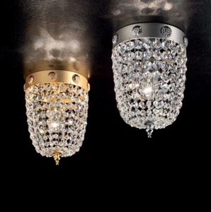 Plafoniera in cristallo da soffitto design moderno oro MS-140 - Picture 1 of 1