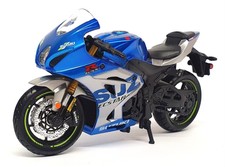 Burago 1/18 Scale 18-51088 - 2021 Suzuki GSX-R1000 Motorcycle - Blue/Silver