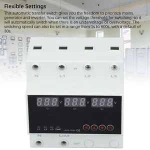 3 Phase Voltage Protector Wide Application Automatic Switching Function - Picture 1 of 12