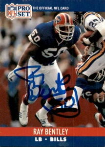 Ray Bentley signierte 1990 Pro Set Karte #436 Buffalo Bills - Bild 1 von 2