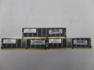 Lot Of 3 - Nanya NT256D64S88C0G-5T 256MB PC3200 DDR-400 Desktop Memory - Picture 1 of 4
