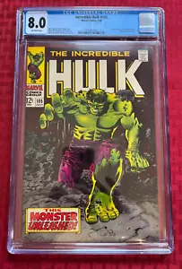 Incredible Hulk #105 CGC 8.0 1st App. Missing Link Iconic cover - Picture 1 of 3