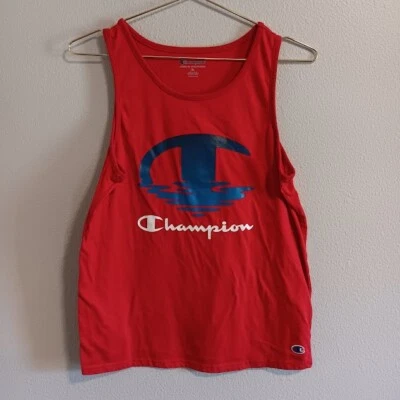 Champion Red/Blue Tank Big Boys Size Extra Large XL Youth Sleeveless - Image 1 of 4