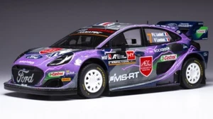 MODELLINO AUTO STATICO IXO FORD PUMA LOUBET #7 RALLY ACROPOLIS 2022 SCALA 1/18 - Foto 1 di 5