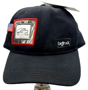 Truckermütze Marke Big Truck schwarz Snapback verstellbar 58 cm Surfer Cap Adventure - Bild 1 von 12