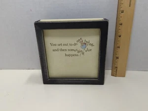 Hallmark Winnie the Pooh Nursery Wall Hanging Quote Plaques Set Wooden Decor - Picture 1 of 4