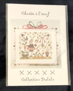Collection Tralala Chasse a L'oeuf Egg Hunt Cross Stitch Pattern Rabbit Easter - Picture 1 of 4