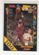 BEN COLEMAN 1991-92 Wild Card NCAA 100 Stripe Parallel #101 Maryland Mint