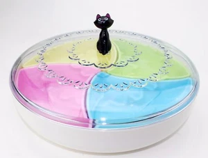 Novedad Diseño Lucky Cat Caja de Caramelos Plástico Duradero Color Brillante Cocina Organizar - Imagen 1 de 4