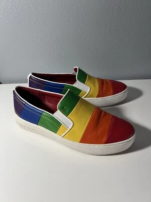 Michael Kors Rainbow Dylan Price 8M Flats Sneakers Loafers - Image 1 of 4
