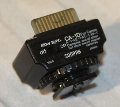 Sunpak Slow Synch Flash Adapter 1590D CA-1D for Canon - FREE Shipping - Image 1 of 3