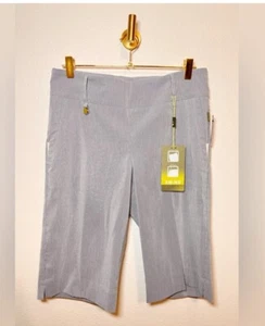 Swing Control NWT Blue Fined Lined Bermuda Golf Shorts Size 12 Retail $130 - Picture 1 of 14