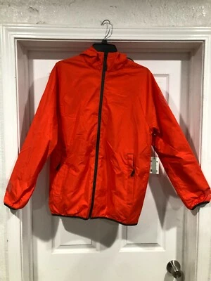 CHAQUETA HOMBRE ETNIES NARANJA CON CAPUCHA CON FORRO JACQUARD TEJIDO RELLENO POLI TALLA PEQUEÑA Foto 1 de 4