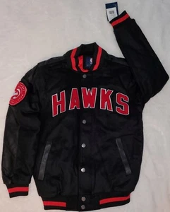 Atlanta Hawks G-III Jacket Full-Zip/Snap Quilt Lined Sz Small -Bad 2 The Bone-🔥 - Picture 1 of 18