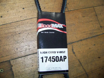Gates Road Max High Cord V-Belt 1/2" X 45 5/8" con muescas 17450AP Nuevo Foto 1 de 2