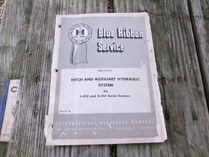 International Harvester Manual HITCH & AUXILIARY HYDRAULIC SYSTEM I-424 & B-414 - Picture 1 of 14