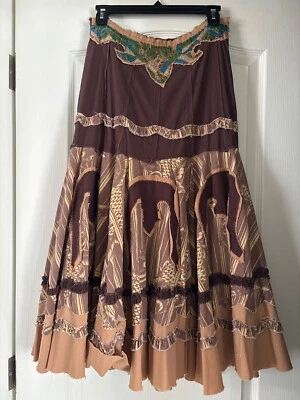 Hermosa falda marrón western/bohemia Miss Me  Foto 1 de 4