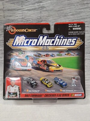 Micro máquinas Winner's Circle 1999 Dale Earnhardt SR & JR serie bandera a cuadros Foto 1 de 4