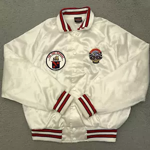 Vtg 1993 Reno Air Race Checkered Flag Club Bomber Jacket Medium Lightweight USA - Picture 1 of 11