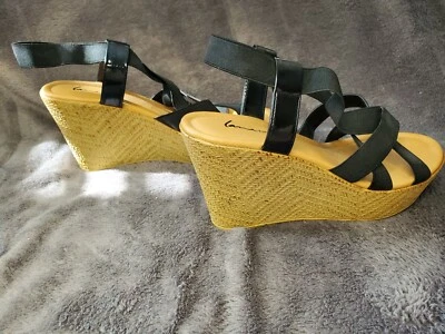 Lane Bryant Black Strap Espadrilles - Image 1 of 4