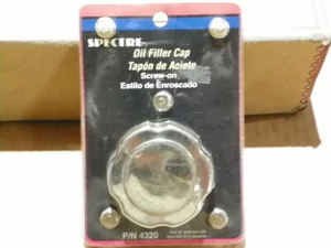 Spectre 4320 Oil Filler Cap Twist-On Chrome Steel Fits 1987 and Later GM - Picture 1 of 2