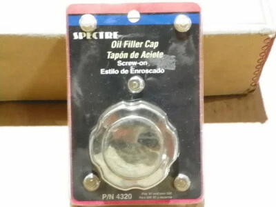 Spectre 4320 Oil Filler Cap Twist-On Chrome Steel Fits 1987 and Later GM - Image 1 of 2