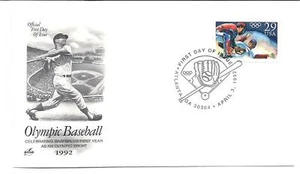 Béisbol olímpico 2619, ArtCraft, FDC - Imagen 1 de 1