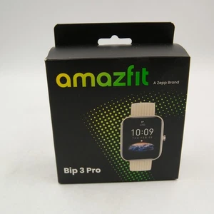 Amazfit Bip 3 Pro A2171 Smart Watch, CREAM, Android iOS Blood Oxygen Heart Rate - Photo 1 sur 5