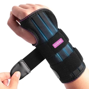 New Upgraded Wrist Brace for Carpal Tunnel Relief Night Support with 3 Metal ... - Picture 1 of 7