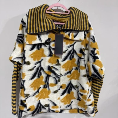 RARA AVIS на Iris Apfel заявление водолазка пальто смелый дизайнерский размер L новый с Ярлыками - Изображение 1 из 4