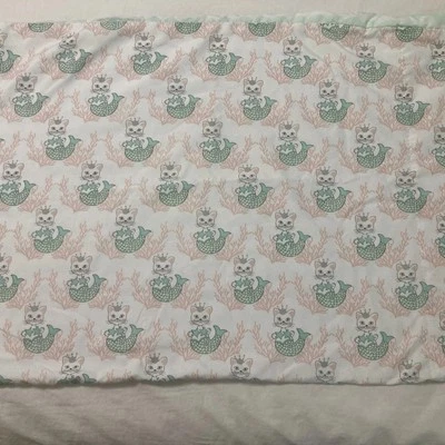 Juego de sábanas reversibles Max n' Mitch niños niñas gato sirena 4 piezas tamaño doble Foto 1 de 4