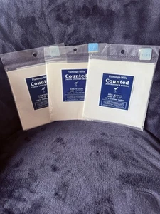 Flamingo Mills Kreuzstich Stoff Aida 18 Stück 12"x18" weiß, neu, 3er Pack Posten - Bild 1 von 4