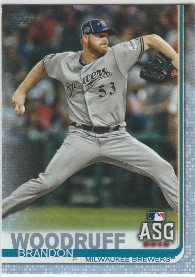 2019 Topps Update Day Blue Brandon Woodruff 23/50 #US141 Milwaukee Brewers - Image 1 of 1