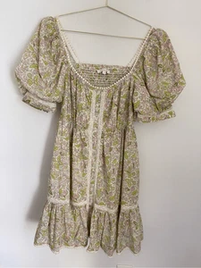 LOVE THE LABEL Minikleid mit Blumenmuster und Puffärmeln Größe M - Bild 1 von 9
