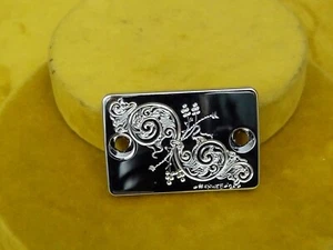 LAMBRETTA NISSIN TYP VERCHROMT INDIVIDUELL HANDGRAVIERT HAUPTZYLINDER DECKEL - Bild 1 von 9