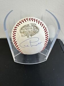 Carl Pavano 2003 World Series Baseball Signed Autographed Marlins 