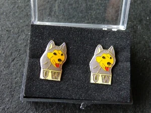 VINTAGE 1987 NCAA Washington Huskies Pins All Metal 2 PINS with Case NOS RARE - Picture 1 of 3