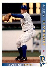 1998 Stockton Ports Grandstand #16 Allen Levrault Westport Massachusetts MA Card