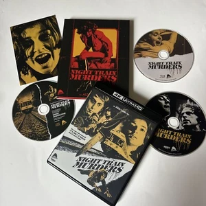 Severin 4K UHD Night Train Murders Blu Ray / CD-slipcover-Aldo Lado-bonus featur - Picture 1 of 9