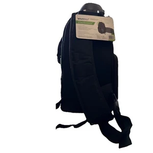 Vivitar DSLR Camera Camcorder Sling Backpack Carry On Travel Bag Black Green - Picture 1 of 6