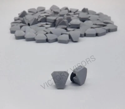 BULK Mini Football Visor Clips. AS LOW AS $1.50 PER CLIP. Grey UA Mini Clips - Image 1 of 2