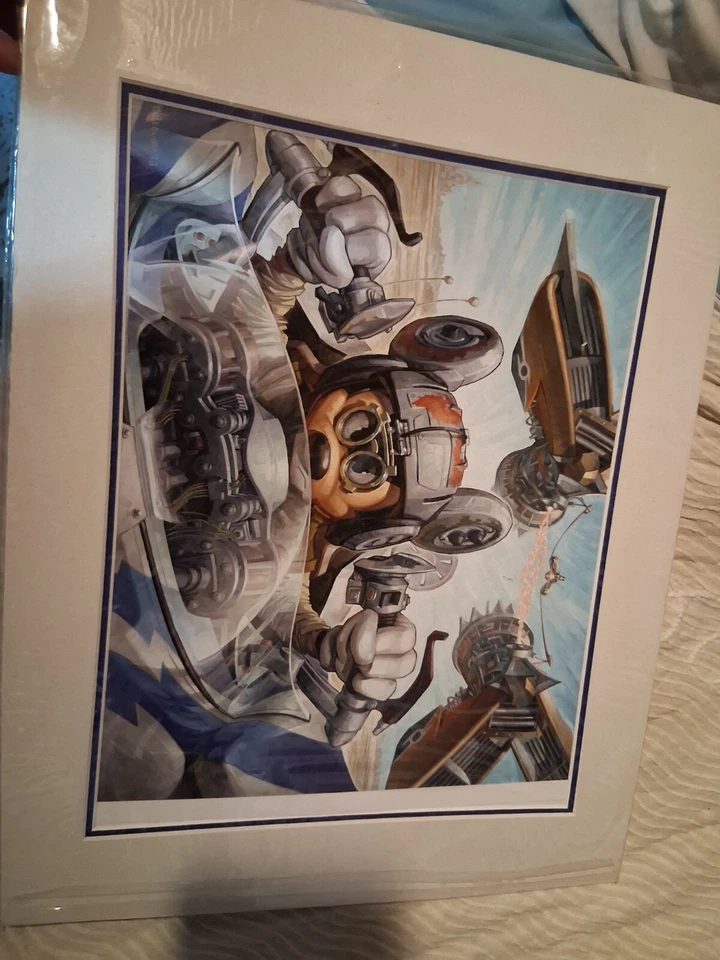 Disney Greg McCullough - Star Wars - Boonta Eve Hero SIGNED Artist Print New Foto 1 de 1