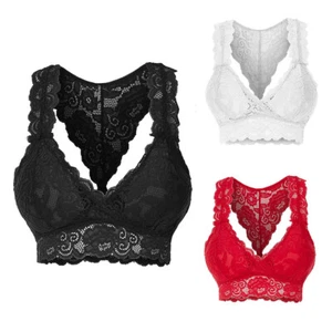 Womens Lace Sexy Bralette Underwear Push Up Bra Brassiere Lingerie Top Bras US - Picture 1 of 15