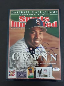 RARE Tony Gwynn (San Diego Padres, died 2014) Signed SI "A Salute to Tony Gwynn" - Picture 1 of 4