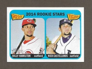 2014 Topps Heritage Billy Hamilton / Nick Castellanos #243 Rookie Stars Reds - Picture 1 of 1