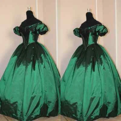 Vestidos de novia victorianos satinados vintage mangas cortas años 50 de encaje vestidos de novia Foto 1 de 4